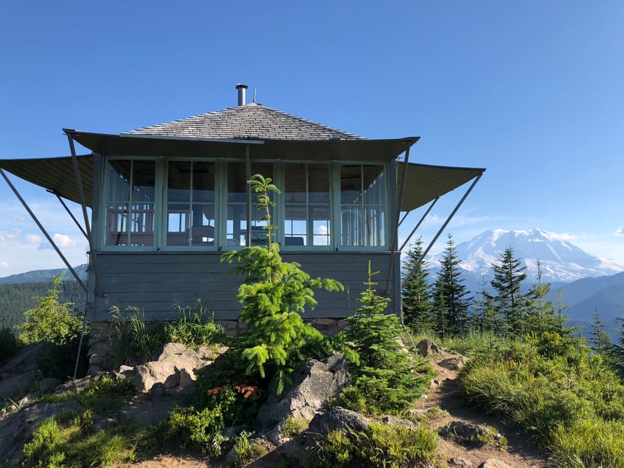 The Fire Lookout. Mount Rainier area, Washington