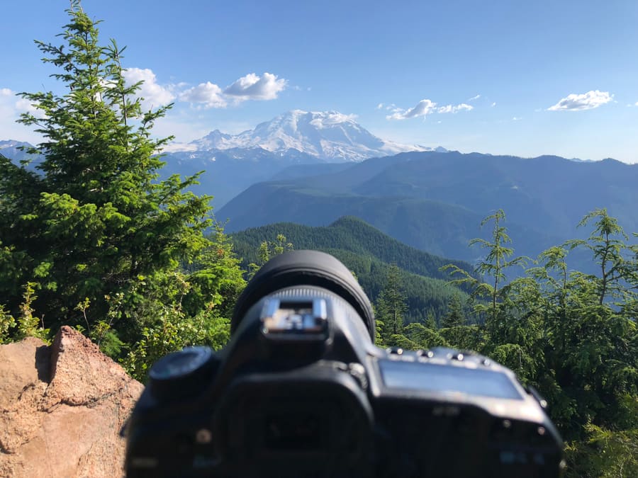 Photographer's View. Mount Rainier area, Washington