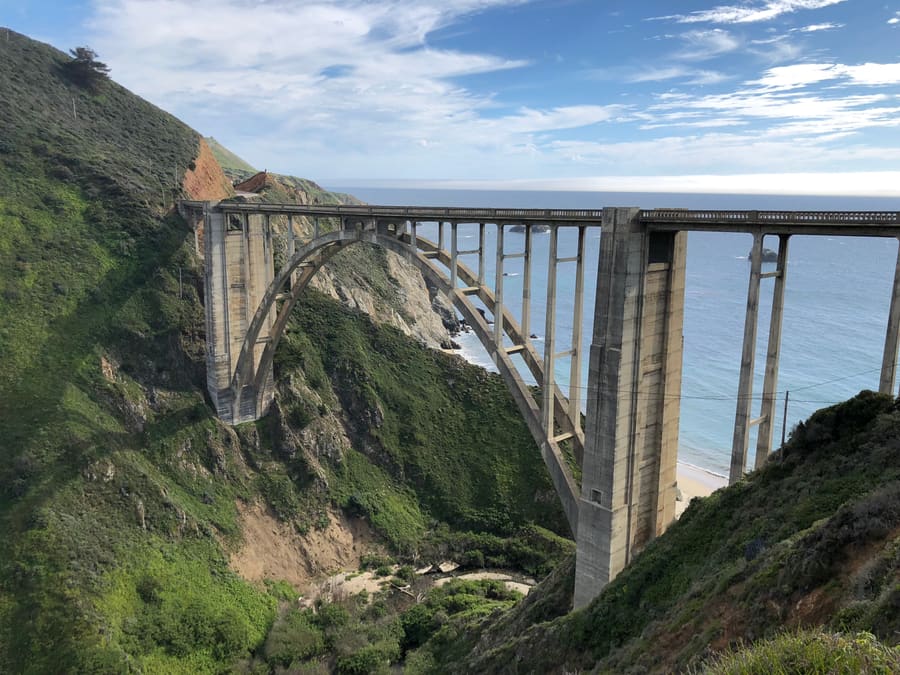 Bixby Bridge from Above. Big Sur, California