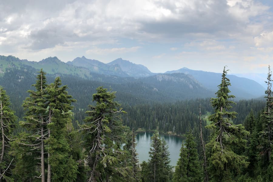 Alpine Lake, Rainier. Mount Rainier National Park, Washington