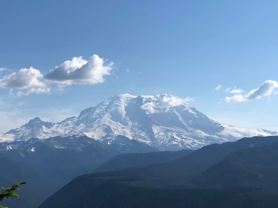 Rainier over the Ridges. Mount Rainier National Park, Washington