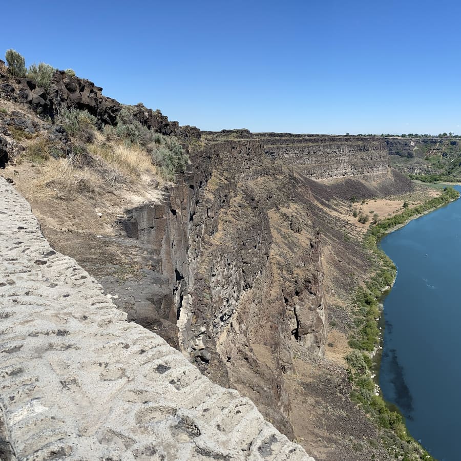 Perrine Bridge, Panel 1 of 3. Snake River Canyon, Idaho