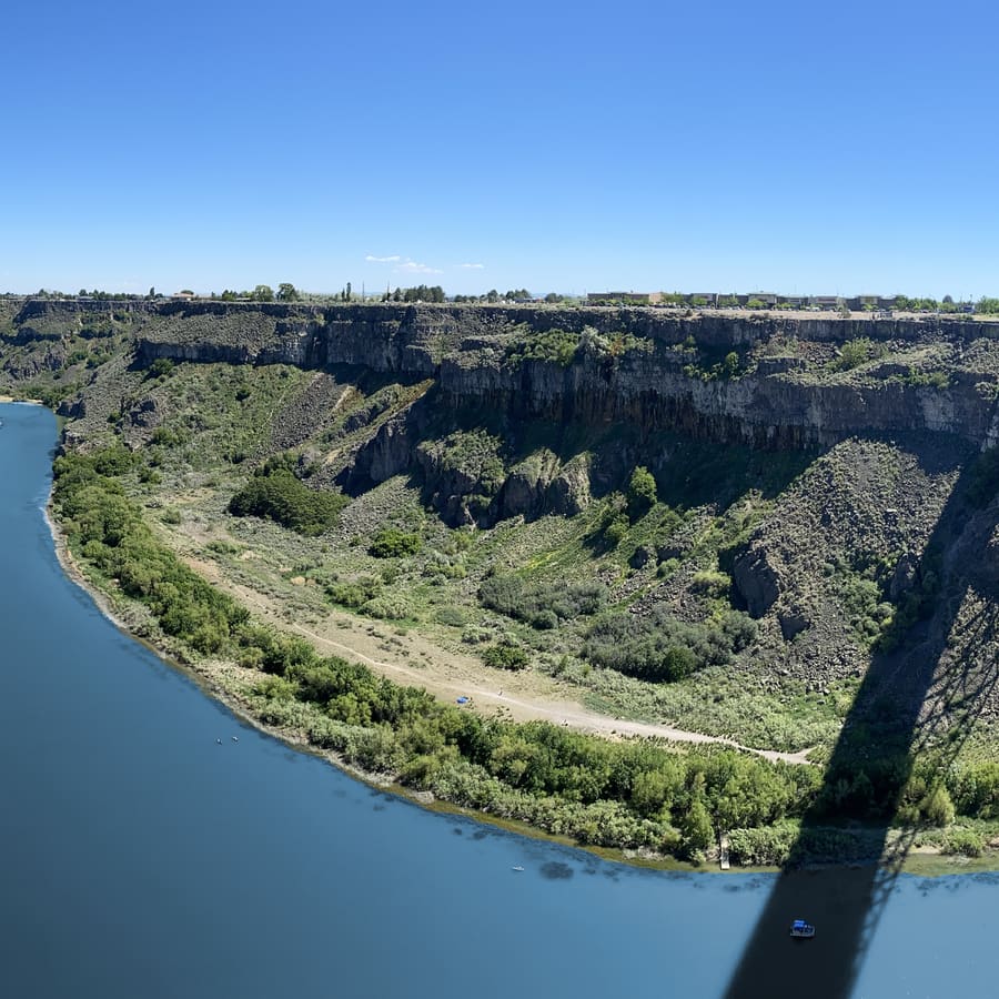 Perrine Bridge, Panel 2 of 3. Snake River Canyon, Idaho