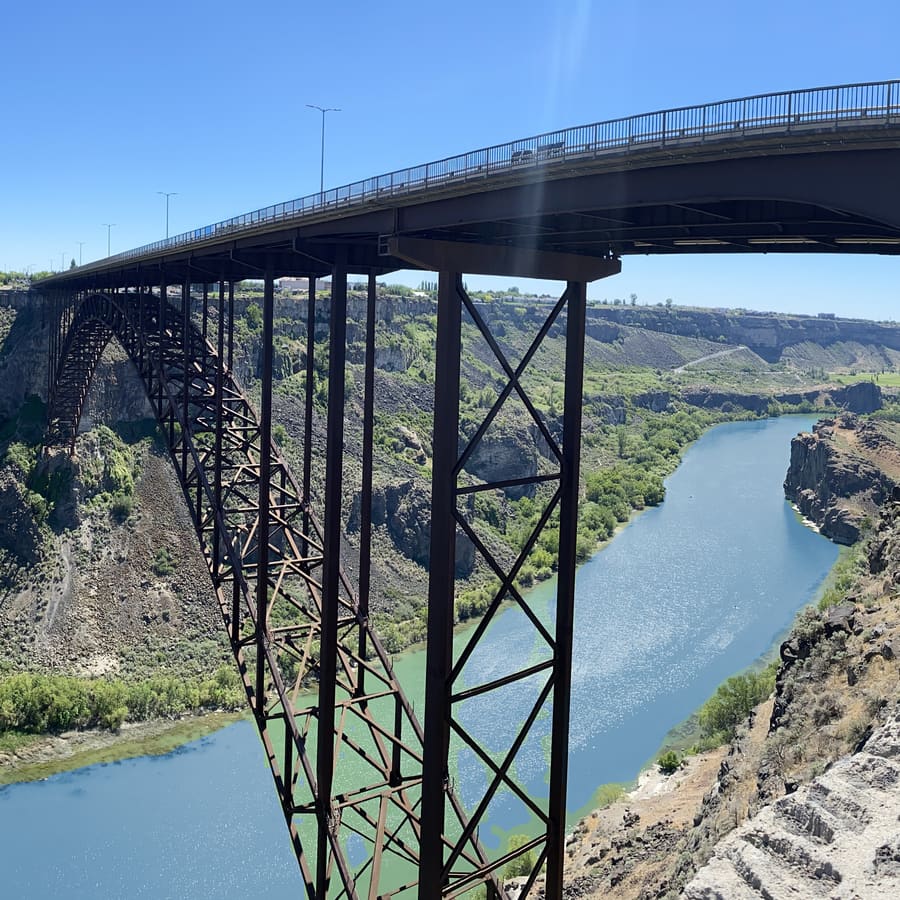 Perrine Bridge, Panel 3 of 3. Snake River Canyon, Idaho